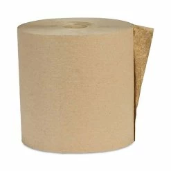 Cheapest ✔️ Recycled Hardwound Paper Towels, 1-Ply, 1.6 Core, 8" X 600', Kraft, 12 Rolls/Carton 🤩