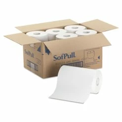 Best Sale ✔️ GP Hardwound Paper Towel Roll, Nonperforated, 9 X 400ft, White, 6 Rolls/Carton 👏 -scott shop GEP26610 3