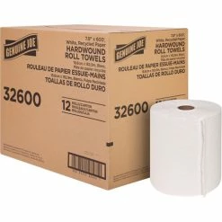 Best reviews of 😀 Hardwound Roll Paper Towels - 12" X 600 Ft - White - Paper - Absorbent - For Restroom - 1 / Carton ✨