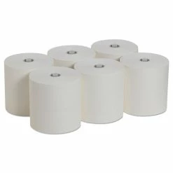 Outlet 👍 Paper Towels, White, 7.87 X 1150 Ft, 6 Roll/Carton 👏