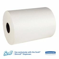 Coupon 🔥 Control Slimroll Towels, Absorbency Pockets, 8" X 580ft, White, 6 Rolls/Carton 🌟 -scott shop KIM12388 5