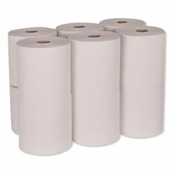 Hot Sale 😍 Advanced Hardwound Roll Towel, One-Ply, 7.88" X 600 Ft, White, 12 Rolls/Carton 🎉 -scott shop SCARB600 2