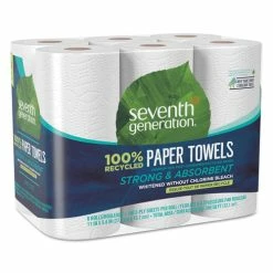 Outlet 🌟 100% Recycled Paper Towel Rolls, 2-Ply, 11 X 5.4 Sheets, 140 Sheets Per Roll, 6 Roll Pack, 840 Sheets Total 🔔