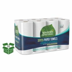 New 💯 100% Recycled Paper Towel Rolls, 2-Ply, 11 X 5.4 Sheets, 156 Sheets Per Roll, 32 Rolls Per Case, 4,992 Sheets Total 💯