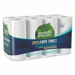 New 🌟 100% Recycled Paper Towel Rolls, 2-Ply, 11 X 5.4 Sheets, 156 Sheets Per Roll, 8 Roll Pack, 1,248 Sheets Total ✨