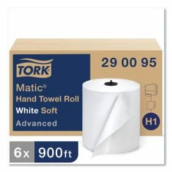 Deals 😀 Advanced Matic Hand Towel Roll, 7.7" X 900 Ft, White, 6 Rolls/Carton 🧨 -scott shop TRK290095 5