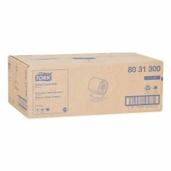 Promo 🌟 Universal Hand Towel Roll, Notched, 8" X 800 Ft, Natural, 6 Rolls/Carton 👏 -scott shop TRK8031300 1